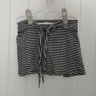 Black Stripe Skort