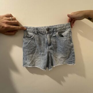 Striped Denim Short