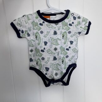 Map/Lighthouse Short Onesie