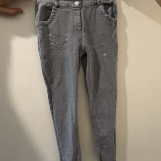 Girls Grey Stretch Jeans
