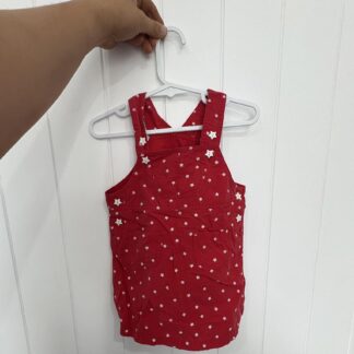 Red Star Overall Dress