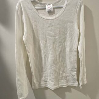 Girls Long Sleeve White Top
