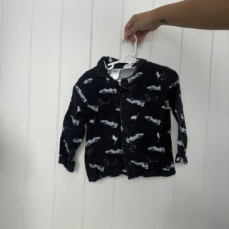 Flannelette Blue Car Pjs